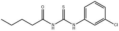 N-(3-chlorophenyl)-N'-pentanoylthiourea Struktur