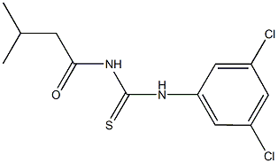 N-(3,5-dichlorophenyl)-N'-(3-methylbutanoyl)thiourea Struktur