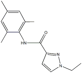 1-ethyl-N-mesityl-1H-pyrazole-3-carboxamide Struktur