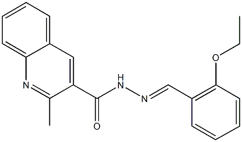 N'-(2-ethoxybenzylidene)-2-methyl-3-quinolinecarbohydrazide Struktur