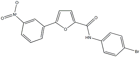 N-(4-bromophenyl)-5-{3-nitrophenyl}-2-furamide Struktur