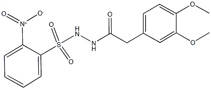 N'-[(3,4-dimethoxyphenyl)acetyl]-2-nitrobenzenesulfonohydrazide Struktur