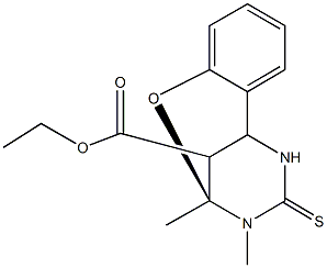 ethyl (9S)-9,10-dimethyl-11-thioxo-8-oxa-10,12-diazatricyclo[7.3.1.0~2,7~]trideca-2,4,6-triene-13-carboxylate Struktur