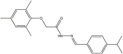 N'-(4-isopropylbenzylidene)-2-(mesityloxy)acetohydrazide Struktur