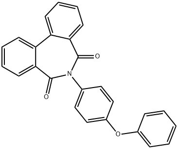 6-(4-phenoxyphenyl)-5H-dibenzo[c,e]azepine-5,7(6H)-dione Struktur