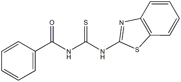 N-(1,3-benzothiazol-2-yl)-N'-benzoylthiourea Struktur