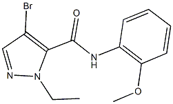 4-bromo-1-ethyl-N-(2-methoxyphenyl)-1H-pyrazole-5-carboxamide Struktur