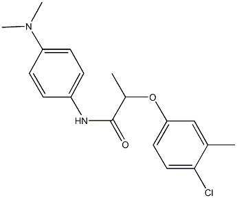 2-(4-chloro-3-methylphenoxy)-N-[4-(dimethylamino)phenyl]propanamide Struktur