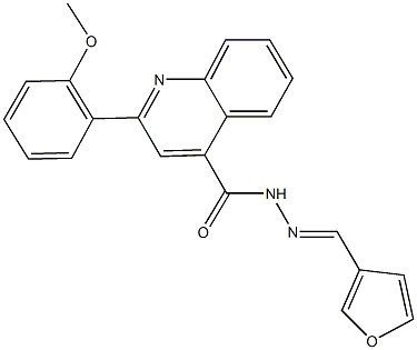 N'-(3-furylmethylene)-2-(2-methoxyphenyl)-4-quinolinecarbohydrazide Struktur