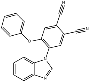 4-(1H-1,2,3-benzotriazol-1-yl)-5-phenoxyphthalonitrile Struktur