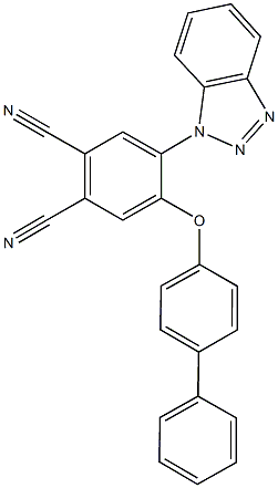 4-(1H-1,2,3-benzotriazol-1-yl)-5-([1,1'-biphenyl]-4-yloxy)phthalonitrile Struktur