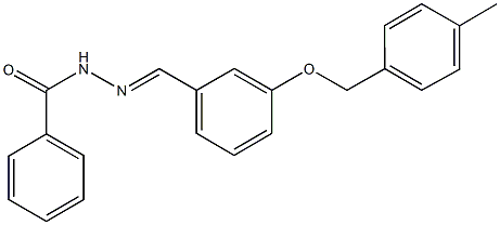 N'-{3-[(4-methylbenzyl)oxy]benzylidene}benzohydrazide Struktur