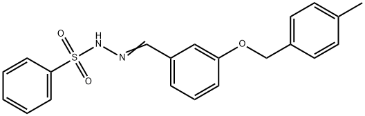 N'-{3-[(4-methylbenzyl)oxy]benzylidene}benzenesulfonohydrazide Struktur