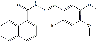 N'-(2-bromo-4,5-dimethoxybenzylidene)-1-naphthohydrazide Struktur