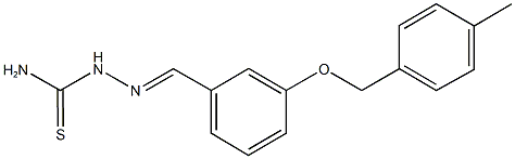 3-[(4-methylbenzyl)oxy]benzaldehyde thiosemicarbazone Struktur