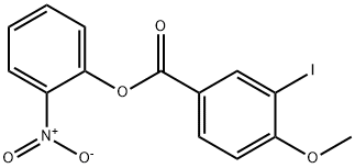 2-nitrophenyl 3-iodo-4-methoxybenzoate Struktur