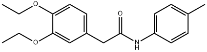 2-(3,4-diethoxyphenyl)-N-(4-methylphenyl)acetamide Struktur