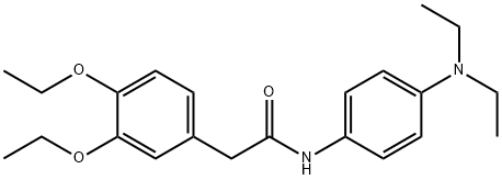 2-(3,4-diethoxyphenyl)-N-[4-(diethylamino)phenyl]acetamide Struktur