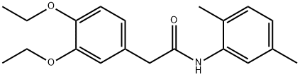 2-(3,4-diethoxyphenyl)-N-(2,5-dimethylphenyl)acetamide Struktur