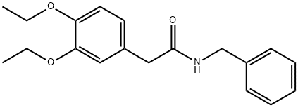 N-benzyl-2-(3,4-diethoxyphenyl)acetamide Struktur