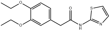 2-(3,4-diethoxyphenyl)-N-(1,3-thiazol-2-yl)acetamide Struktur