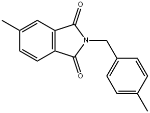 5-methyl-2-(4-methylbenzyl)-1H-isoindole-1,3(2H)-dione Struktur