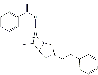 4-(2-phenylethyl)-4-azatricyclo[5.2.1.0~2,6~]dec-10-yl benzoate Struktur