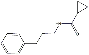 N-(3-phenylpropyl)cyclopropanecarboxamide Struktur