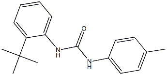 N-(2-tert-butylphenyl)-N'-(4-methylphenyl)urea Struktur