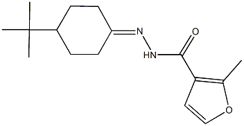 N'-(4-tert-butylcyclohexylidene)-2-methyl-3-furohydrazide Struktur