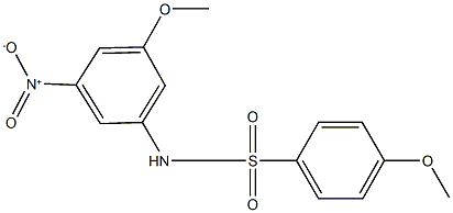 N-{3-nitro-5-methoxyphenyl}-4-methoxybenzenesulfonamide Struktur