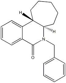 6-benzyl-6,6a,7,8,9,10,11,11a-octahydro-5H-cyclohepta[c]isoquinolin-5-one Struktur