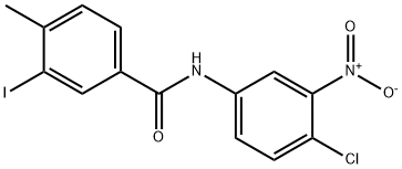 N-{4-chloro-3-nitrophenyl}-3-iodo-4-methylbenzamide Struktur