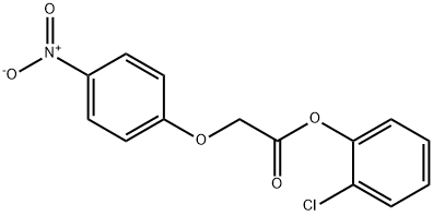 2-chlorophenyl {4-nitrophenoxy}acetate Struktur