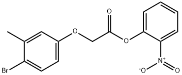 2-nitrophenyl (4-bromo-3-methylphenoxy)acetate Struktur