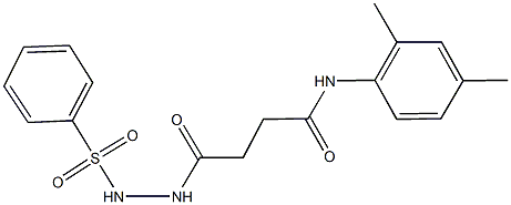 N-(2,4-dimethylphenyl)-4-oxo-4-[2-(phenylsulfonyl)hydrazino]butanamide Struktur