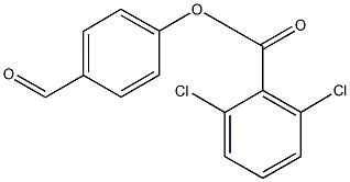 4-formylphenyl 2,6-dichlorobenzoate Struktur