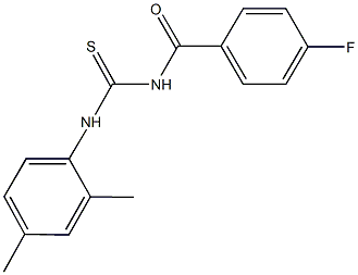 N-(2,4-dimethylphenyl)-N'-[(4-fluorophenyl)carbonyl]thiourea Struktur