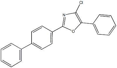 2-[1,1'-biphenyl]-4-yl-4-chloro-5-phenyl-1,3-oxazole Struktur