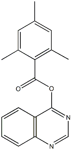 4-quinazolinyl 2,4,6-trimethylbenzoate Struktur