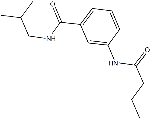 3-(butyrylamino)-N-isobutylbenzamide Struktur