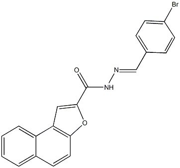 N'-(4-bromobenzylidene)naphtho[2,1-b]furan-2-carbohydrazide Struktur