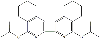 3,3'-bis{1-(isopropylsulfanyl)-5,6,7,8-tetrahydroisoquinoline} Struktur