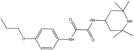 N~1~-(4-propoxyphenyl)-N~2~-(2,2,6,6-tetramethyl-4-piperidinyl)ethanediamide Struktur