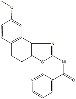 N-(8-methoxy-4,5-dihydronaphtho[1,2-d][1,3]thiazol-2-yl)nicotinamide Struktur