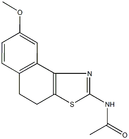 N-(8-methoxy-4,5-dihydronaphtho[1,2-d][1,3]thiazol-2-yl)acetamide Struktur