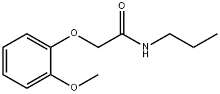 2-(2-methoxyphenoxy)-N-propylacetamide Struktur