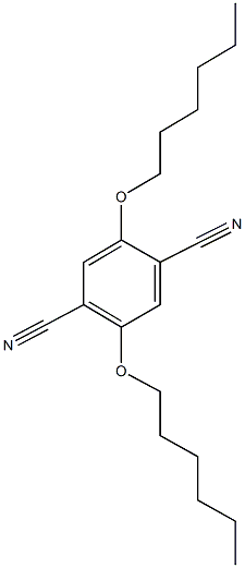 2,5-bis(hexyloxy)terephthalonitrile Struktur