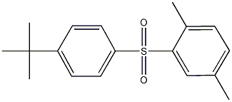 4-tert-butylphenyl 2,5-dimethylphenyl sulfone Struktur