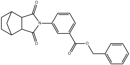 benzyl 3-(3,5-dioxo-4-azatricyclo[5.2.1.0~2,6~]dec-4-yl)benzoate Struktur